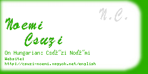 noemi csuzi business card